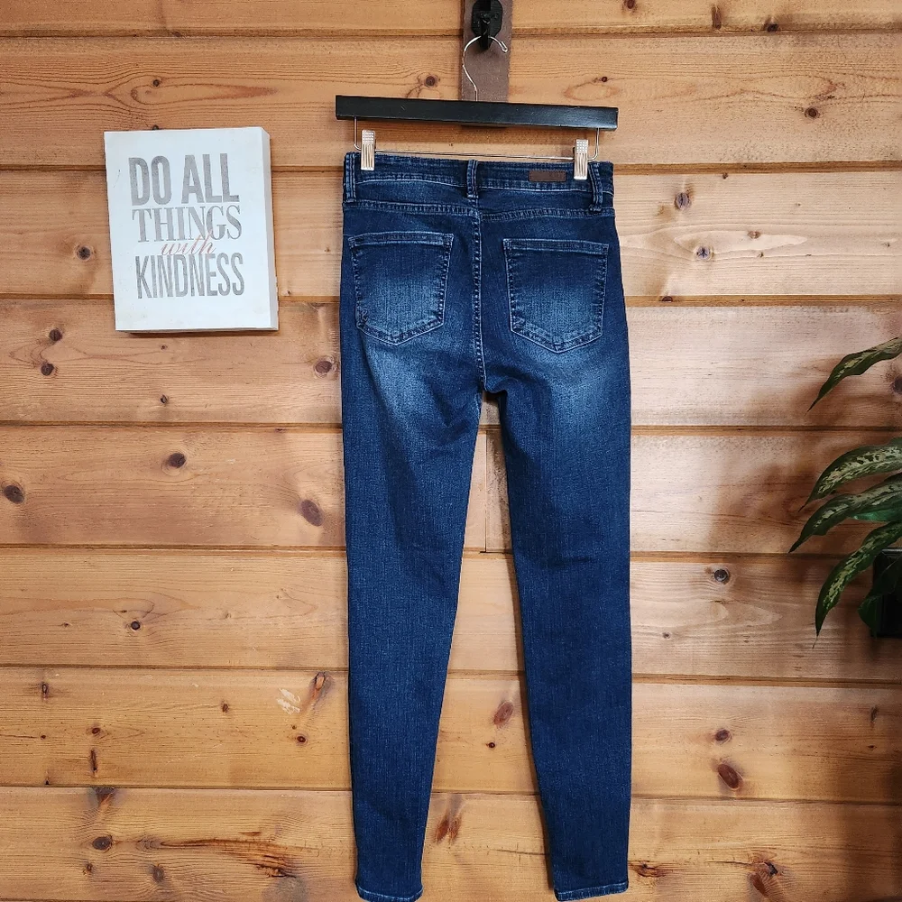 Kut from the Kloth 💜 Toothpick Skinny Dark Wash Low Rise Denim Jeans Sz 2 X 30